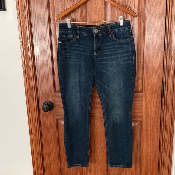 Liz Claiborne Denim - Liz Claiborne Dark Blue Ankle Classic Skinny Jeans 8PS